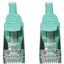 Tripp Lite Cat6a 10G Snagless Shielded Slim STP Ethernet Cable (RJ45 M/M) PoE Aqua 1 ft. (0.3 m)