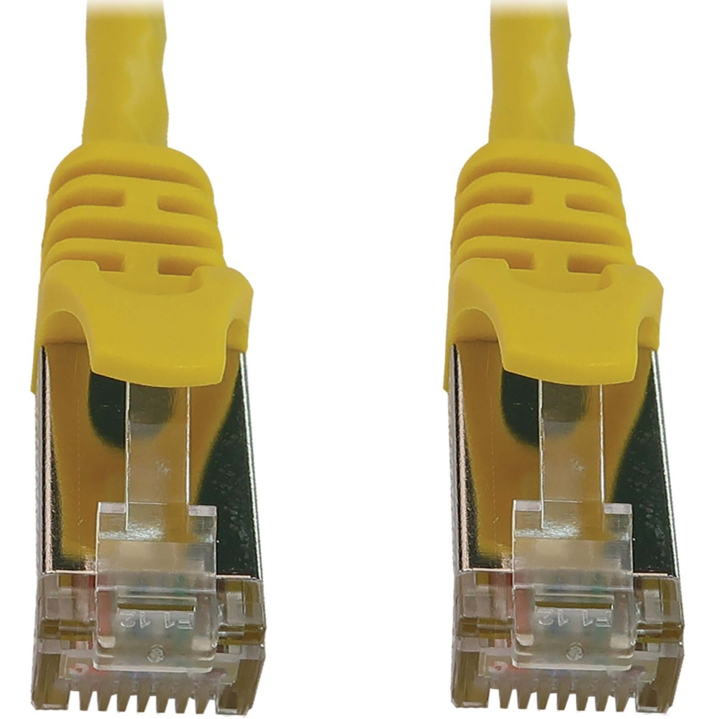 Tripp Lite Cat6a 10G Snagless Shielded Slim STP Ethernet Cable (RJ45 M/M) PoE Yellow 1 ft. (0.3 m)