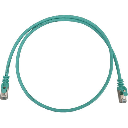 Tripp Lite Cat6a 10G Snagless Shielded Slim STP Ethernet Cable (RJ45 M/M) PoE Aqua 3 ft. (0.9 m)