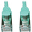 Tripp Lite Cat6a 10G Snagless Shielded Slim STP Ethernet Cable (RJ45 M/M) PoE Aqua 3 ft. (0.9 m)
