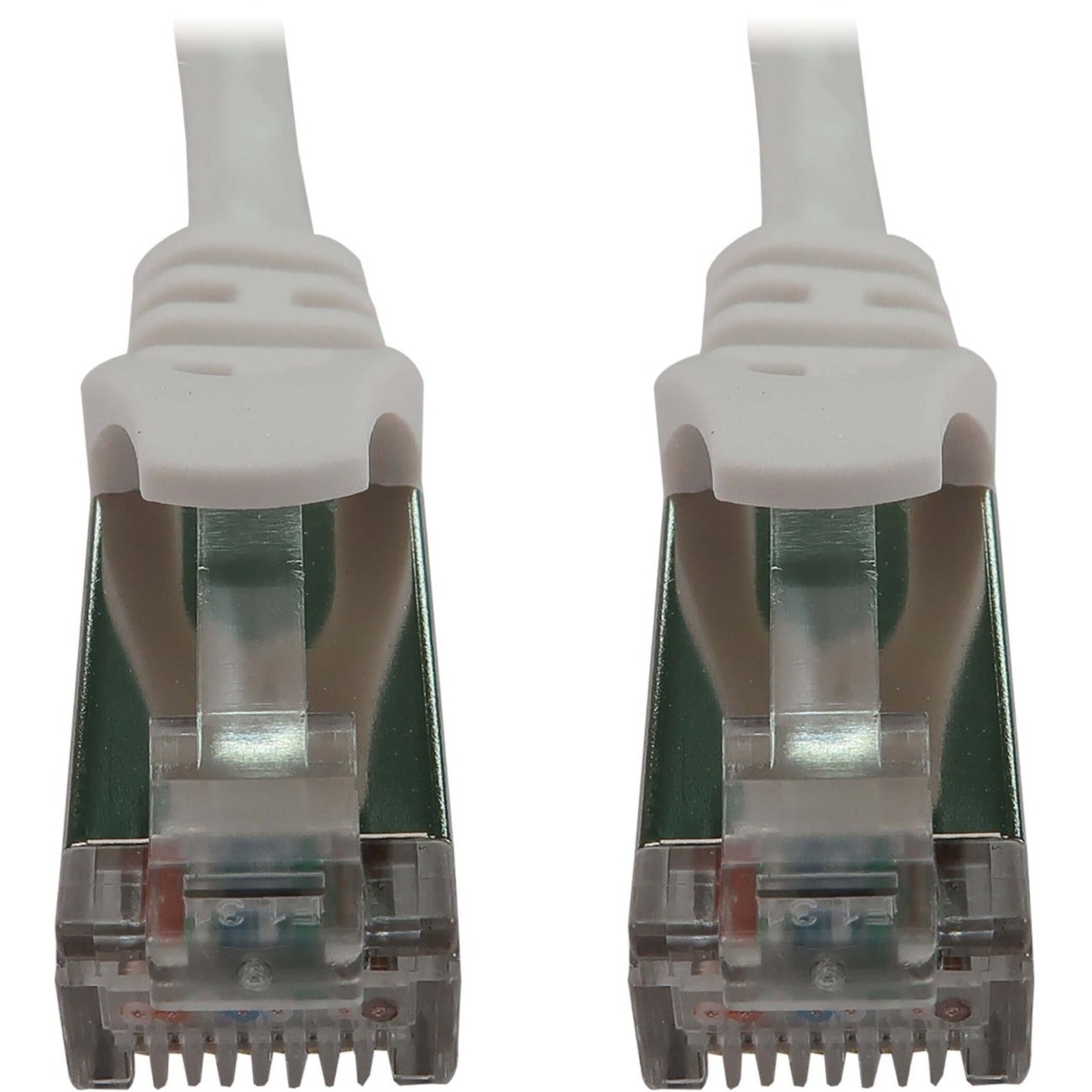 Tripp Lite Cat6a 10G Snagless Shielded Slim STP Ethernet Cable (RJ45 M/M) PoE White 3 ft. (0.9 m)