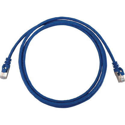 Tripp Lite Cat6a 10G Snagless Shielded Slim STP Ethernet Cable (RJ45 M/M) PoE Blue 7 ft. (2.1 m)