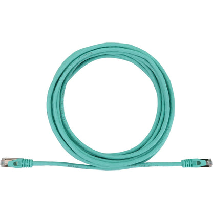 Tripp Lite Cat6a 10G Snagless Shielded Slim STP Ethernet Cable (RJ45 M/M) PoE Aqua 10 ft. (3.1 m)