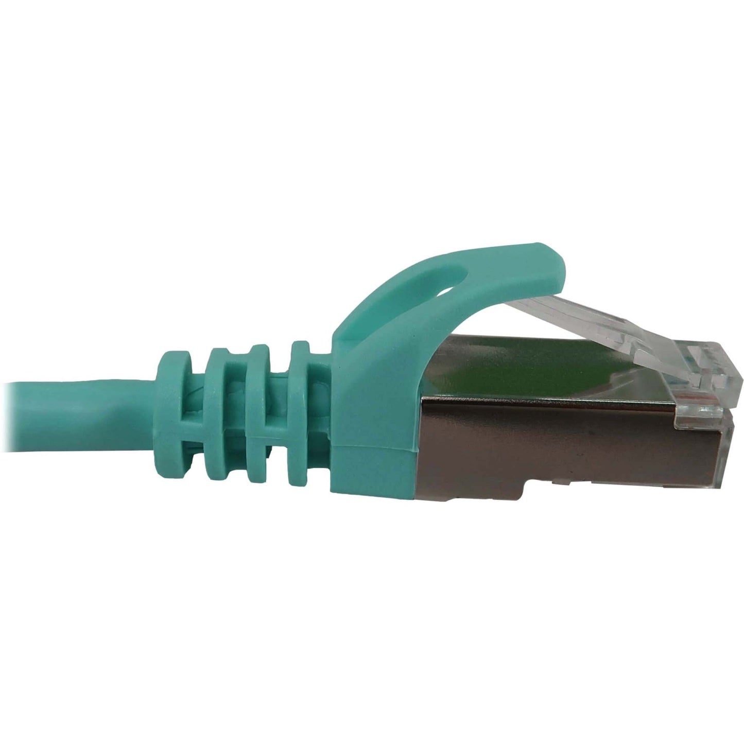 Tripp Lite Cat6a 10G Snagless Shielded Slim STP Ethernet Cable (RJ45 M/M) PoE Aqua 10 ft. (3.1 m)