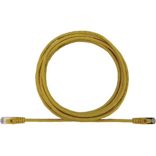 Tripp Lite Cat6a 10G Snagless Shielded Slim STP Ethernet Cable (RJ45 M/M) PoE Yellow 10 ft. (3.1 m)