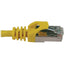 Tripp Lite Cat6a 10G Snagless Shielded Slim STP Ethernet Cable (RJ45 M/M) PoE Yellow 10 ft. (3.1 m)