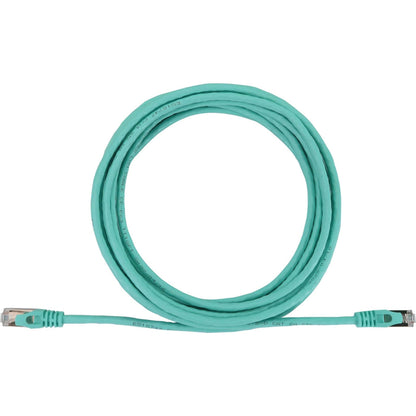 Tripp Lite Cat6a 10G Snagless Shielded Slim STP Ethernet Cable (RJ45 M/M) PoE Aqua 15 ft. (4.6 m)