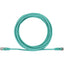 Tripp Lite Cat6a 10G Snagless Shielded Slim STP Ethernet Cable (RJ45 M/M) PoE Aqua 25 ft. (7.6 m)