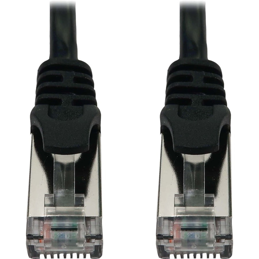 Tripp Lite Cat6a 10G Snagless Shielded Slim STP Ethernet Cable (RJ45 M/M) PoE Black 25 ft. (7.6 m)