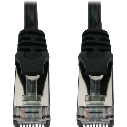 Tripp Lite Cat6a 10G Snagless Shielded Slim STP Ethernet Cable (RJ45 M/M) PoE Black 25 ft. (7.6 m)