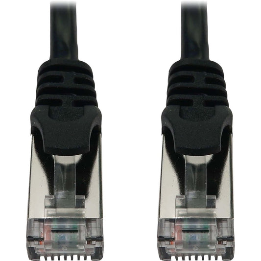 Tripp Lite Cat6a 10G Snagless Shielded Slim STP Ethernet Cable (RJ45 M/M) PoE Black 25 ft. (7.6 m)