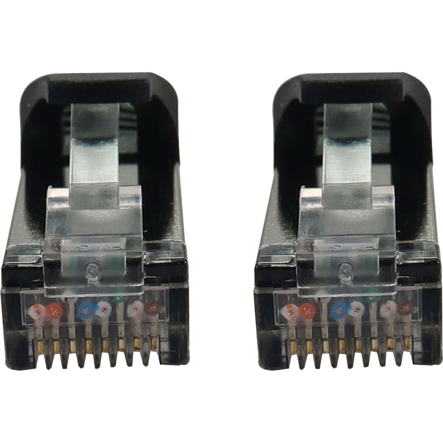 Tripp Lite Cat6a 10G Snagless Shielded Slim STP Ethernet Cable (RJ45 M/M) PoE Black 25 ft. (7.6 m)