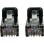 Tripp Lite Cat6a 10G Snagless Shielded Slim STP Ethernet Cable (RJ45 M/M) PoE Black 25 ft. (7.6 m)