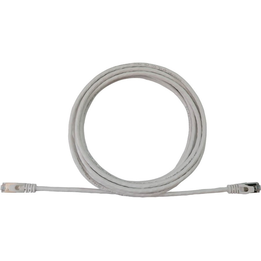 Tripp Lite Cat6a 10G Snagless Shielded Slim STP Ethernet Cable (RJ45 M/M) PoE White 25 ft. (7.6 m)