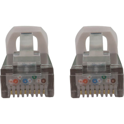 Tripp Lite Cat6a 10G Snagless Shielded Slim STP Ethernet Cable (RJ45 M/M) PoE White 25 ft. (7.6 m)