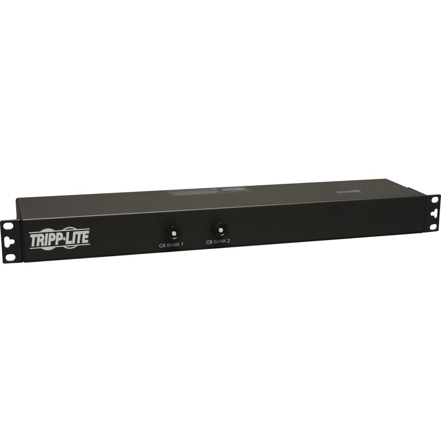 Tripp Lite PDU 2.9kW Single-Phase Basic with ISOBAR Surge Protection 120V 3840 Joules 12 NEMA 5-15/20R Outlets L5-30P Input 15 ft. Cord 1U Rack-Mount TAA