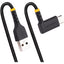 StarTech.com 3ft (1m) USB A to C Charging Cable Right Angle Heavy Duty Fast Charge USB-C Cable Durable and Rugged Aramid Fiber 3A