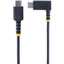 StarTech.com 6ft (2m) USB C Charging Cable Right Angle 60W PD 3A Heavy Duty Fast Charge USB-C Cable Durable Rugged Aramid Fiber