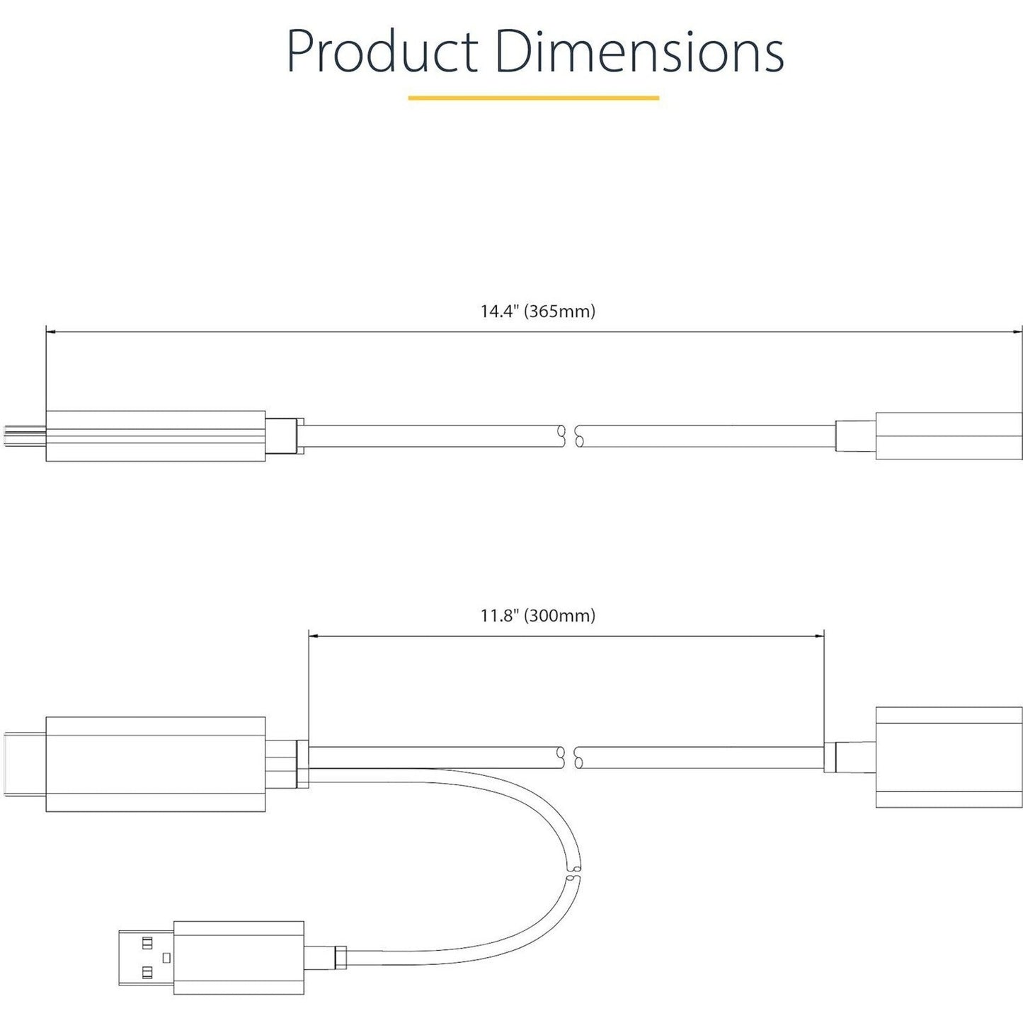 StarTech.com 1ft (30cm) HDMI to DisplayPort Adapter 4K 60Hz HDR HDMI Source to DP Monitor USB Bus Powered HDMI 2.0 to DisplayPort 1.2