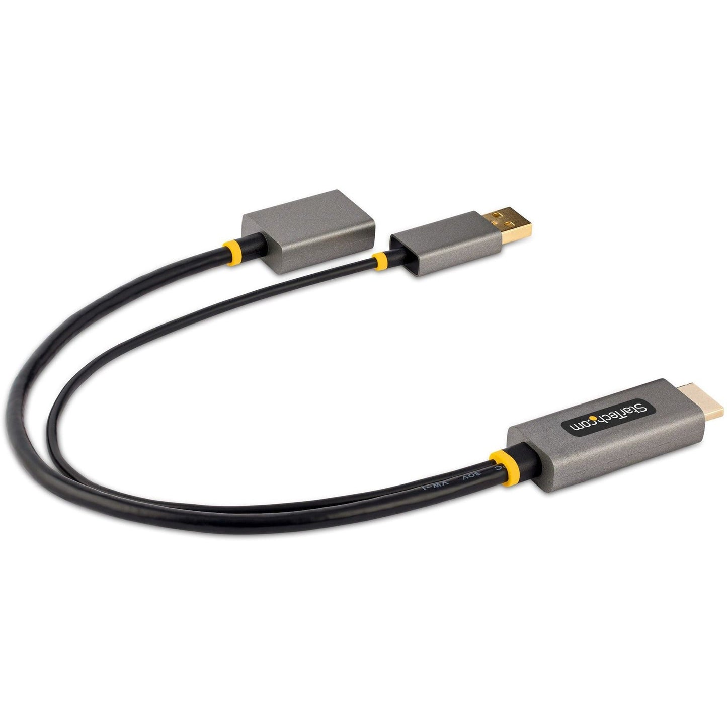 StarTech.com 1ft (30cm) HDMI to DisplayPort Adapter 4K 60Hz HDR HDMI Source to DP Monitor USB Bus Powered HDMI 2.0 to DisplayPort 1.2