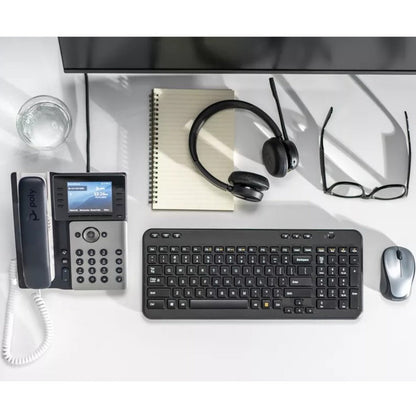 Poly Edge E300 IP Phone - Corded - Corded - NFC - Desktop Wall Mountable - TAA Compliant