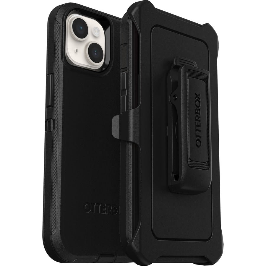 OtterBox Defender Rugged Carrying Case (Holster) Apple iPhone 13 iPhone 14 - Black