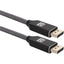 QVS 3ft DisplayPort 1.4 UltraHD 8K Nylon-Braided Premium Cable