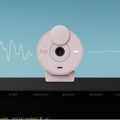 Logitech BRIO 300 Webcam - 2 Megapixel - 30 fps - Rose - USB Type C - Retail