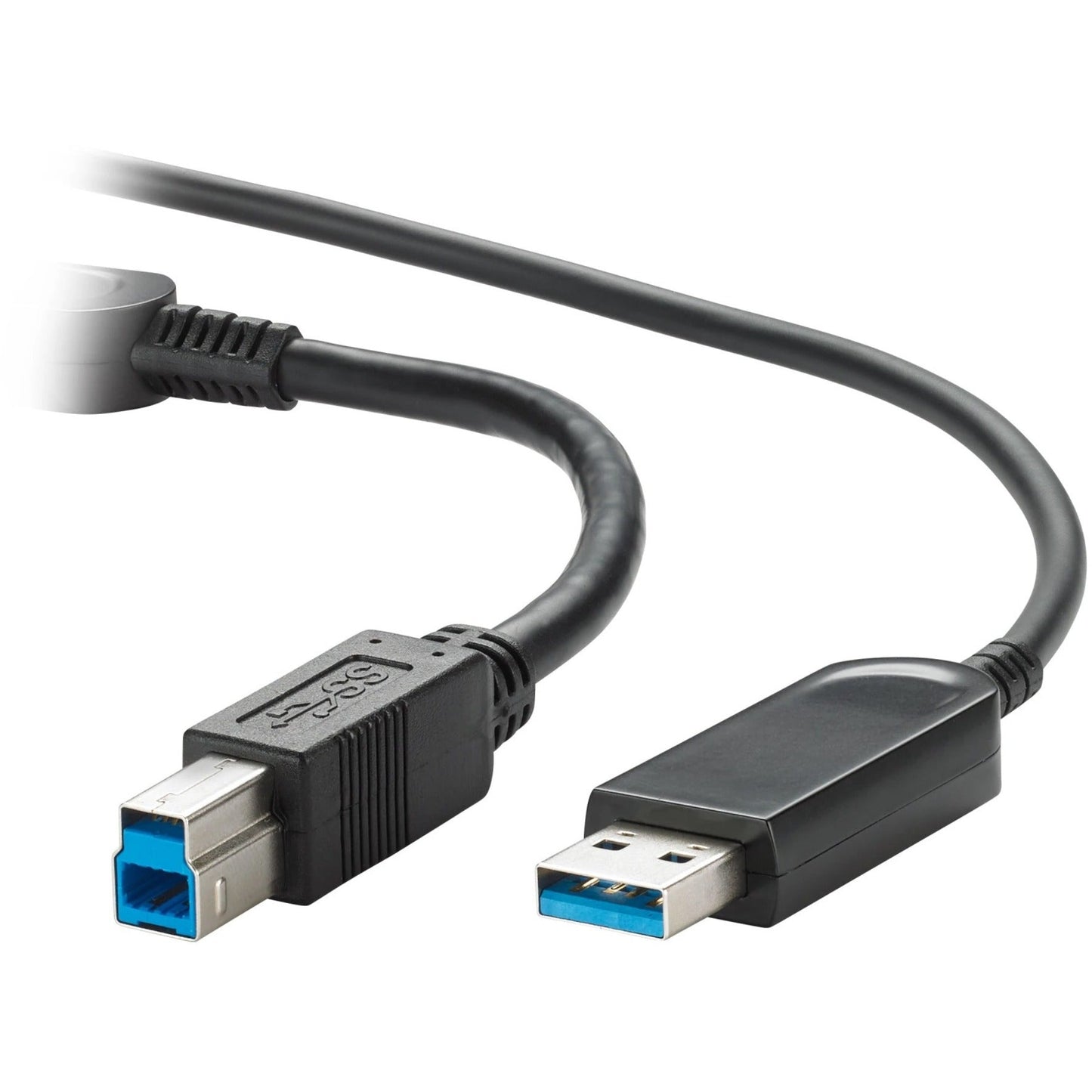 Vaddio 98ft USB 3.2 B to USB A Cable - USB 3.2 Gen 2 to USB A - Active Optical Cable - Plenum Rated - Black