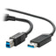 Vaddio 98ft USB 3.2 B to USB A Cable - USB 3.2 Gen 2 to USB A - Active Optical Cable - Plenum Rated - Black