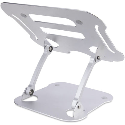 StarTech.com Laptop Stand for Desk Ergonomic Laptop Stand Adjustable Height Aluminum Up to 22lb/10kg Foldable Notebook Riser/Lift