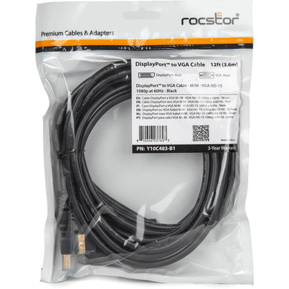 Rocstor DisplayPort/VGA Video Cable