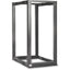 Rocstor SolidRack 25U Adjustable Depth Open Frame 4 Post Rack w/ Casters