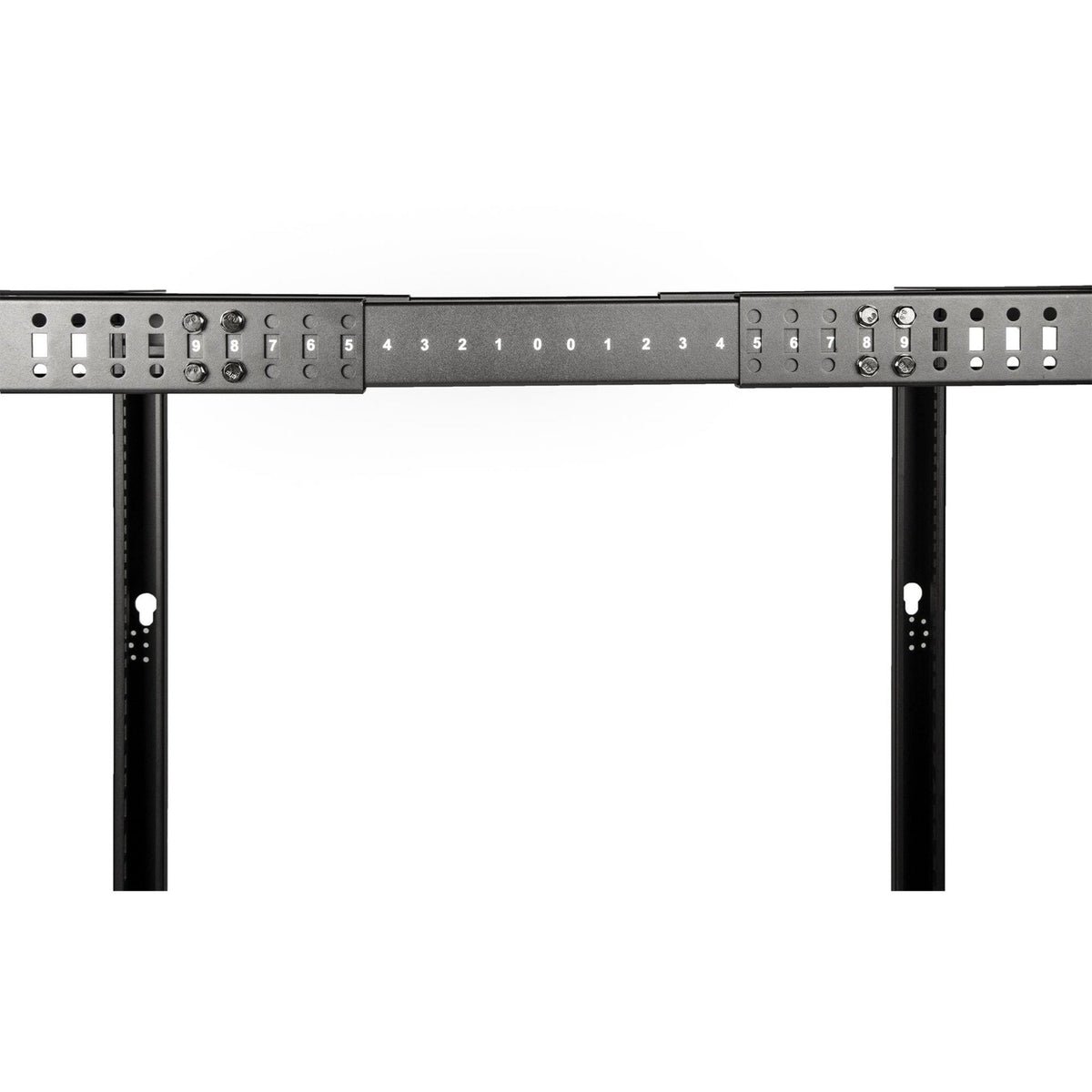 Rocstor SolidRack 25U Adjustable Depth Open Frame 4 Post Rack w/ Casters
