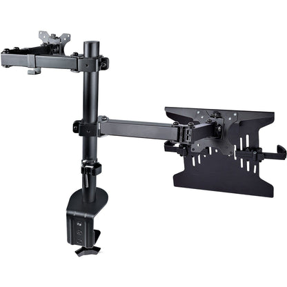 StarTech.com Monitor Arm with VESA Laptop Tray For a Laptop & Single Display up to 32" (17.6lb/8kg) Adjustable Desk Laptop Arm Mount