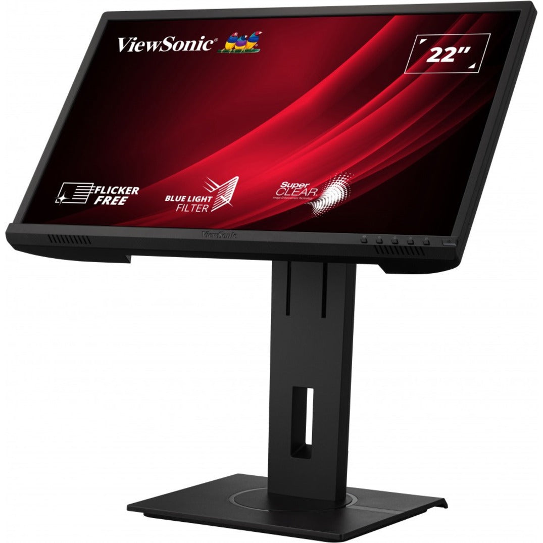 ViewSonic VG2240 22 Inch 1080p Ergonomic Monitor with Integrate USB Hub HDMI DisplayPort VGA Inputs for Home and Office