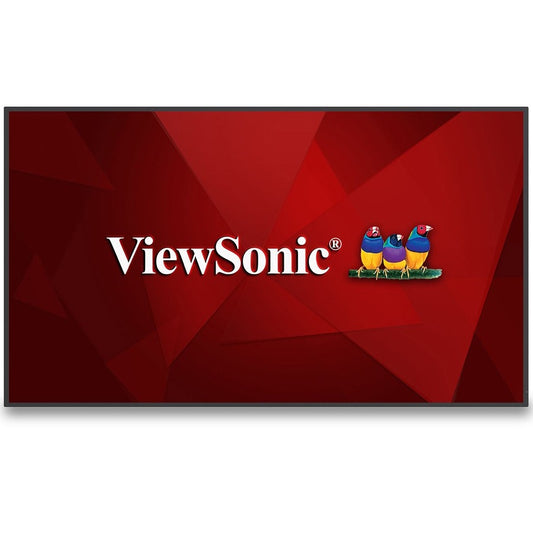ViewSonic CDE5530 55" 4K UHD Wireless Presentation Display 24/7 Commercial Display with Portrait Landscape HDMI USB USB C Wifi/BT Slot RJ45 and RS232