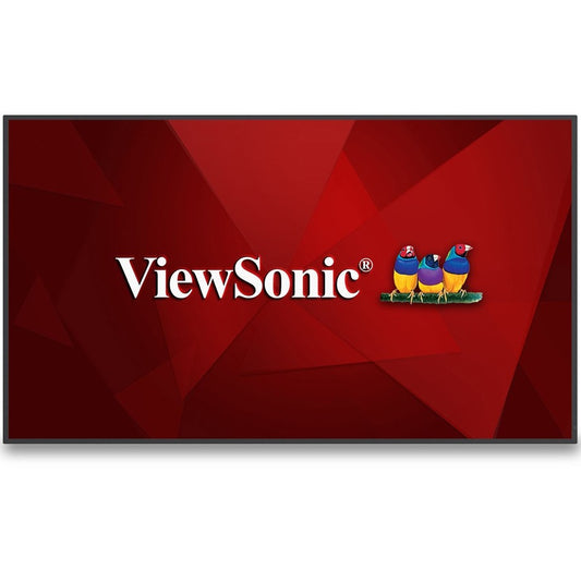 ViewSonic CDE6530 65" 4K UHD Wireless Presentation Display 24/7 Commercial Display with Portrait Landscape HDMI USB USB C Wifi/BT Slot RJ45 and RS232