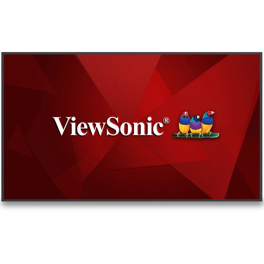 ViewSonic CDE7530 75" 4K UHD Wireless Presentation Display 24/7 Commercial Display with Portrait Landscape HDMI USB USB C Wifi/BT Slot RJ45 and RS232