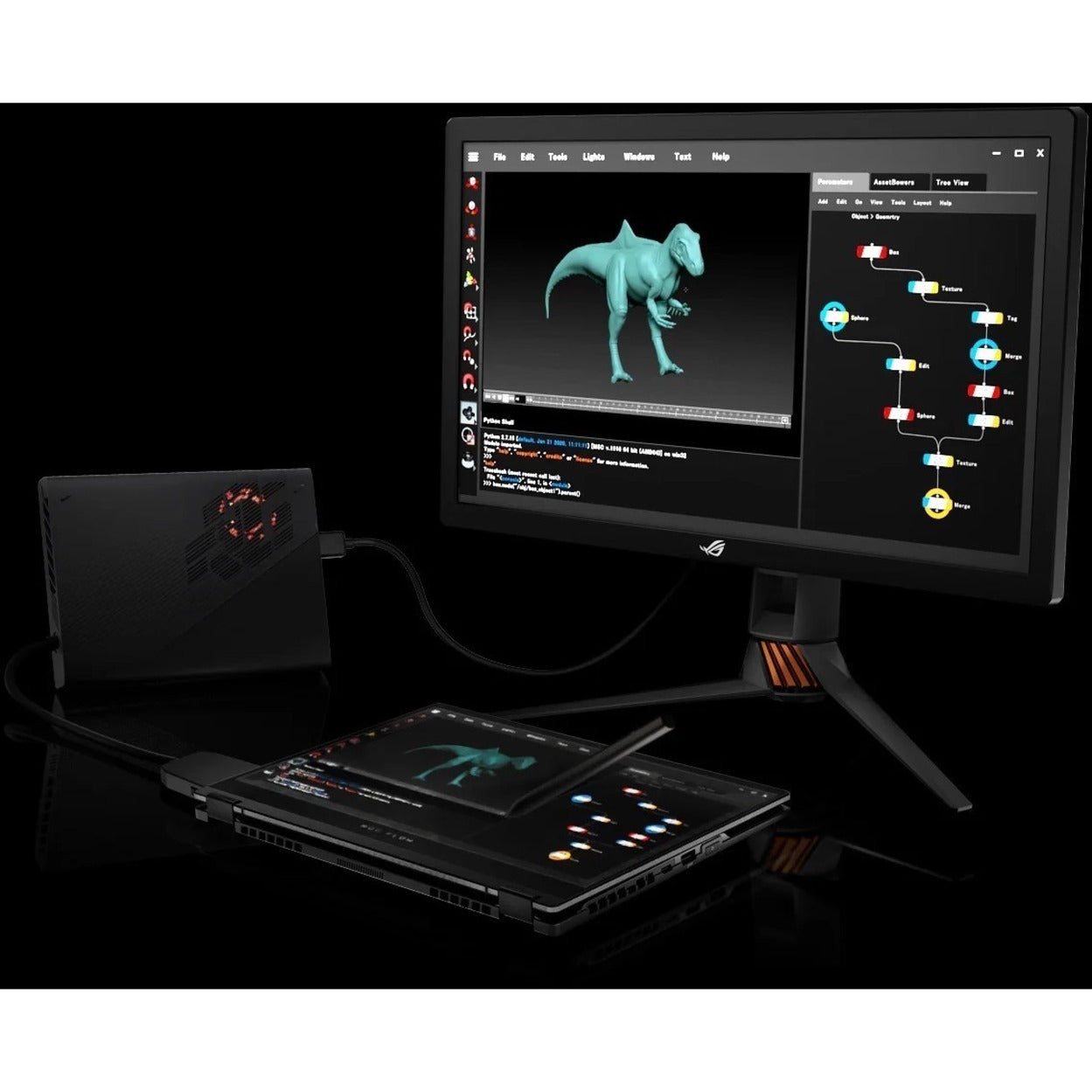 Asus ROG Flow X13 GV301 GV301RC-PH74 13.4" Touchscreen Convertible 2 in 1 Gaming Notebook - Full HD Plus - 1920 x 1200 - AMD Ryzen 7 6800HS Octa-core (8 Core) - 16 GB Total RAM - 16 GB On-board Memory - 1 TB SSD