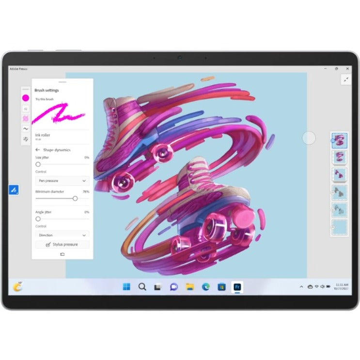 Microsoft Surface Pro 9 Tablet - 13" - Core i5 12th Gen i5-1245U Deca-core (10 Core) - 8 GB RAM - 128 GB SSD - Windows 11 Pro 64-bit - Platinum