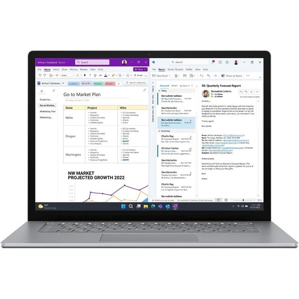 Microsoft Surface Laptop 5 15" Touchscreen Notebook - 2496 x 1664 - Intel Core i7 12th Gen i7-1265U - Intel Evo Platform - 8 GB Total RAM - 256 GB SSD - Platinum