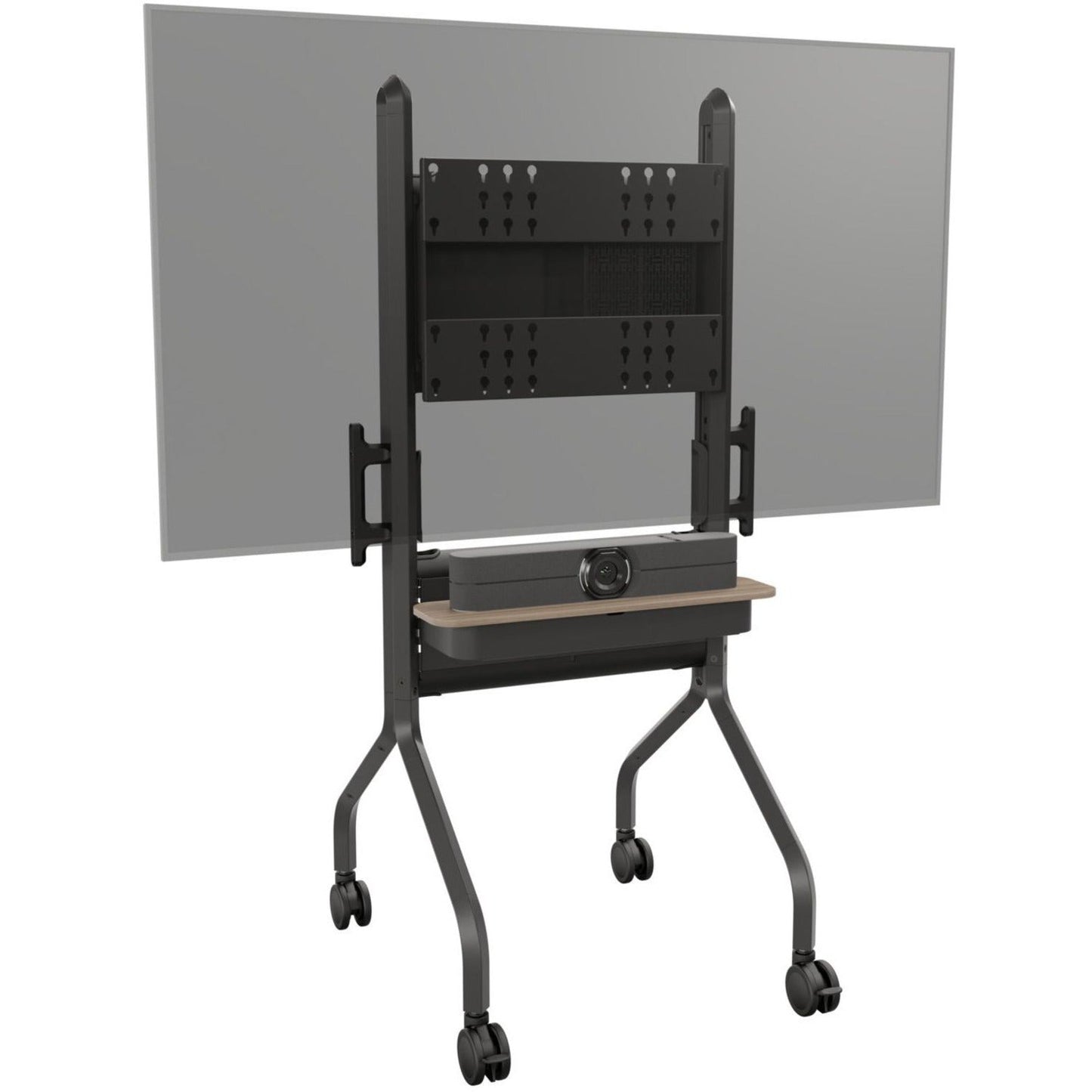 Chief Voyager Height Adjustable AV Cart - For 50-75" LCD Displays - Black