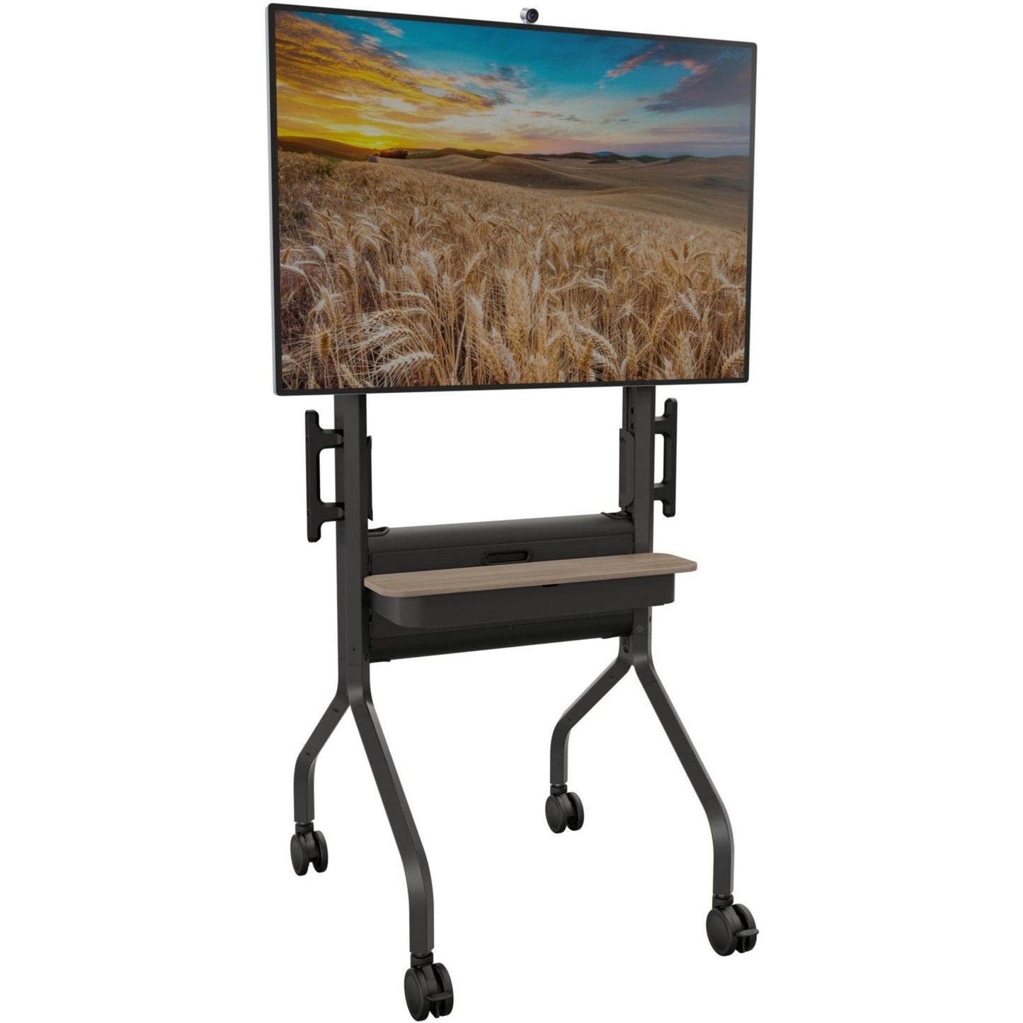 Chief Voyager Height Adjustable AV Cart - For 50-75" LCD Displays - Black