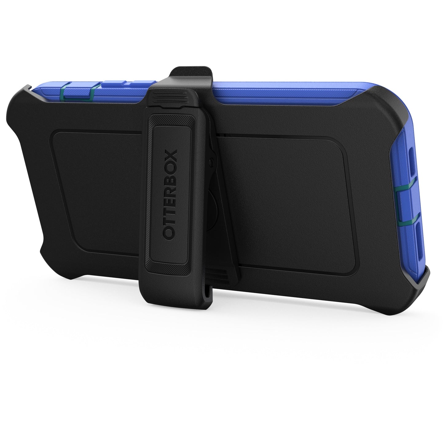 OtterBox Defender Rugged Carrying Case (Holster) Apple iPhone 14 Pro Max Smartphone - Rain Check (Blue)