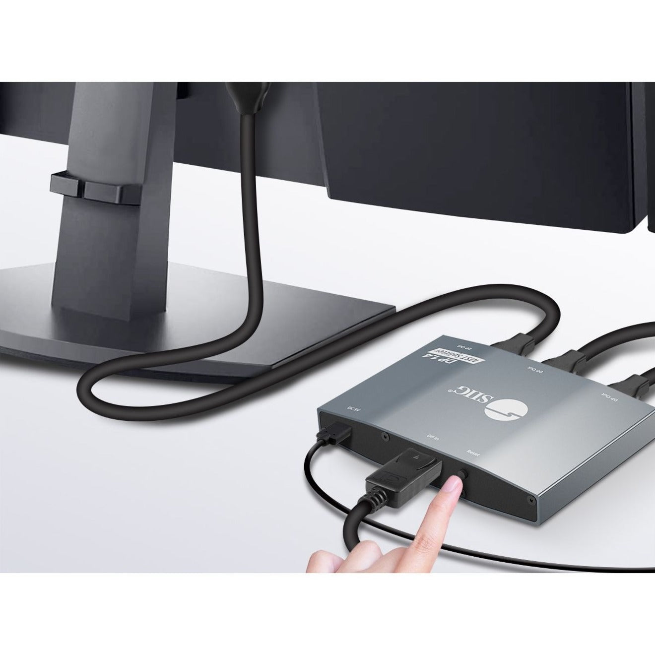 SIIG 1x3 DisplayPort 1.4 to DisplayPort MST Splitter