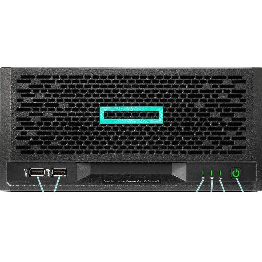 HPE ProLiant MicroServer Gen10 Plus v2 Ultra Micro Tower Server - 1 x Intel Xeon E-2314 2.80 GHz - 16 GB RAM - Serial ATA Controller