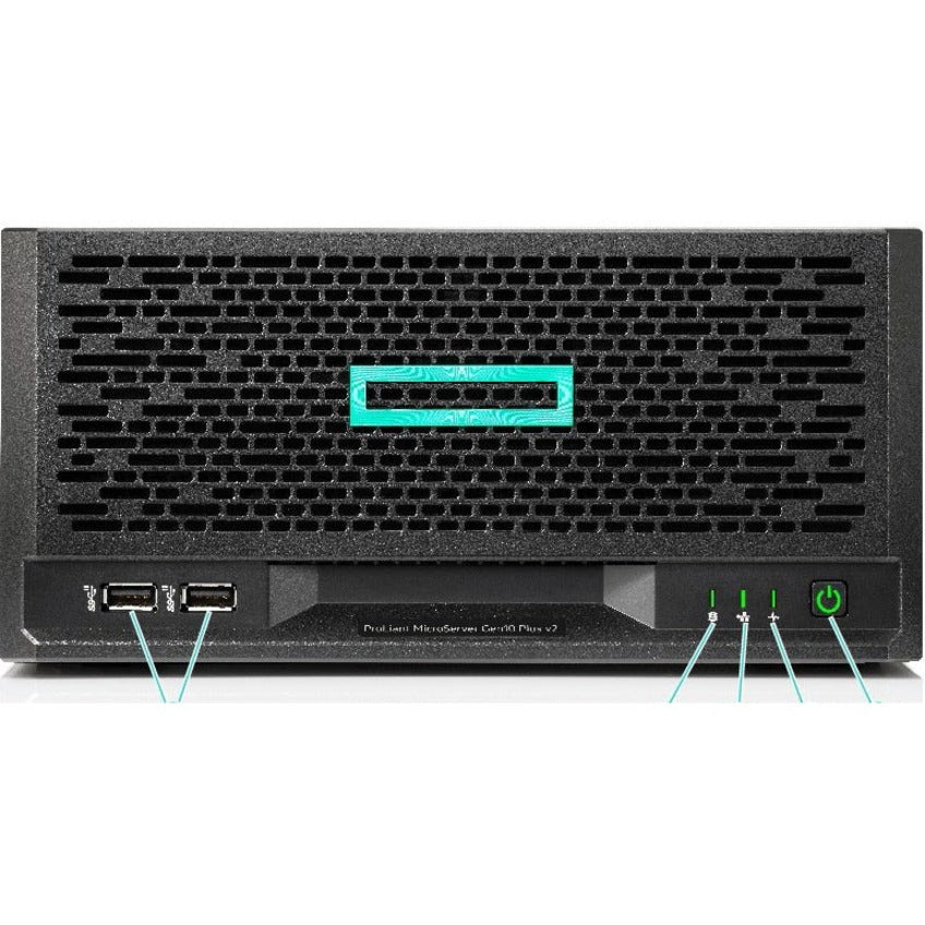 HPE ProLiant MicroServer Gen10 Plus v2 Ultra Micro Tower Server - 1 x Intel Xeon E-2314 2.80 GHz - 16 GB RAM - 1 TB HDD - (1 x 1TB) HDD Configuration - Serial ATA Controller