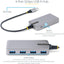 StarTech.com 4-Port USB Hub USB 3.0 5Gbps Bus Powered USB-A to 4xA w/ Optional Auxiliary Power Portable Laptop USB Hub 1ft/30cm Cable