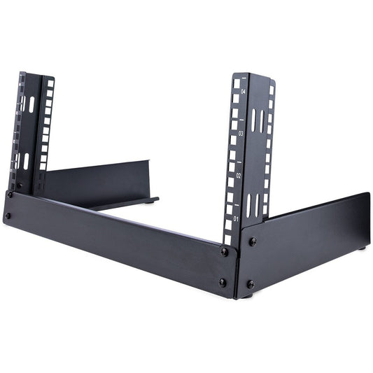 StarTech.com 4U 19" Desktop Open Frame Rack 2-Post Free-Standing Network Rack Switch/Patch Panel/AV/IT Equipment 92.6lb / 42kg capacity